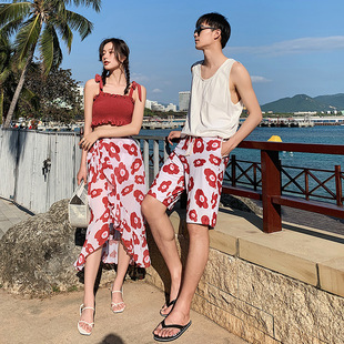 情侶泳衣女三件套分體裙式 比基尼遮肚顯瘦度假性感聚攏仙女范泳衣