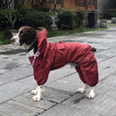 寵物四腳雨衣大中小型犬帶帽雨披金毛拉布拉多邊牧德牧防水防風衣