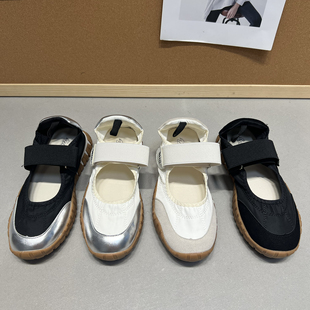 軟底德訓(xùn)鞋 2025新款 百搭小白鞋 女平底淺口單鞋 潮 魔術(shù)貼運(yùn)動休閑鞋