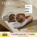 外穿淺口瑪麗珍包頭羊皮單鞋 拖鞋 YSW01BH5 厚底穆勒鞋 TATA他她法式