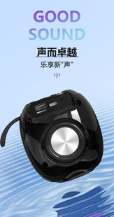 工廠新款 小型TWS低音炮 私模AI無線藍(lán)牙音箱大音量戶外家用便攜式