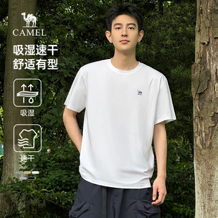 透氣情侶運動休閑半袖 駱駝男裝 2025新款 t恤男夏季 體恤男 速干短袖