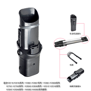 適合飛利浦吸塵器配件FC6823FC6827FC6826FC6801硬管桿子接頭接口