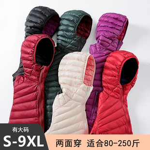 雙面穿輕薄羽絨服女200斤兩面穿胖mm加肥加大碼 特 中老年媽媽短款