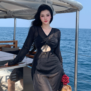 NAZAL大碼 高級感純欲風ins高顏值海邊度假三件套性感顯瘦 泳衣女款