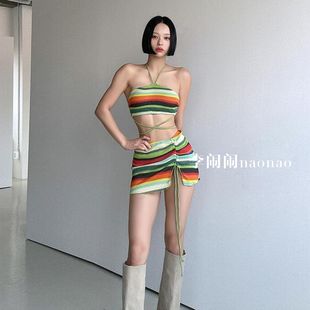 比基尼泳 辣妹歐美風(fēng)分體裙式 泳衣女成人高級(jí)感2025新款 小個(gè)子新款