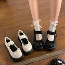 日系jk厚底淺口英倫風(fēng)瑪麗珍單鞋 春季 女2025新款 甜酷蝴蝶結(jié)小皮鞋