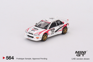 斯巴魯Impreza翼豹22號WRC拉力賽車合金汽車模型 564 MINIGT