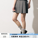 高腰顯瘦A字半身裙 新款 RPB BRAND學院風百褶裙女可愛春季