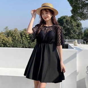 裙式 泳裝 分體兩件套學(xué)生大碼 爆款 遮肚保守顯瘦時尚 泳衣女2025新款