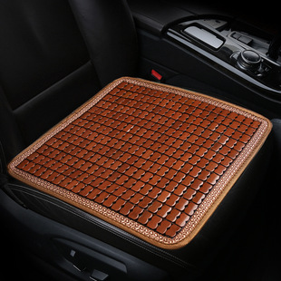汽車坐墊夏季 涼墊單片通用竹片透氣冰絲車內后排涼席屁墊座椅墊