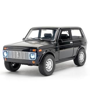 仿真1比18俄羅斯尼瓦合金汽車模型擺件兒童玩具代發 散裝