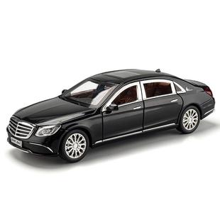 汽車模型 24奔E300合金車模型回力聲光男孩玩具轎車避震轉(zhuǎn)向盒裝