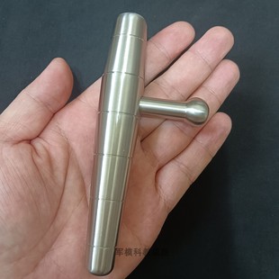 304不銹鋼短酷棍棒t型拐EDC戰(zhàn)術棍點穴撅健身防衛(wèi)車載破窗安全錘