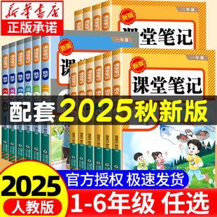 大同步預習資料本紅逗號 小學課本教材全解隨堂教輔書黃岡學霸劃重點狀元 2025新版 課堂筆記一二三四五六年級上冊語文數學英語人教版