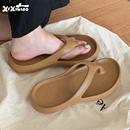 休閑軟底防滑EVA韓系復(fù)古戶外純色沙灘人字拖女 夏季 細(xì)細(xì)條 涼拖鞋