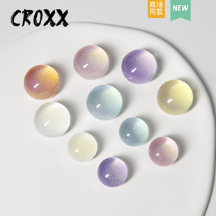 扣鞋 花鞋 子 CROXX 飾 配飾DIY配飾鞋 裝 配件超仙 星空感閃粉洞洞鞋
