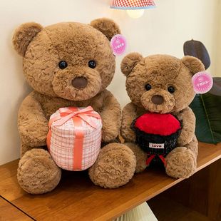 哄娃推毛絨玩具泰迪熊公仔玩偶神器女生新款 生日禮物地可愛(ài)玫瑰