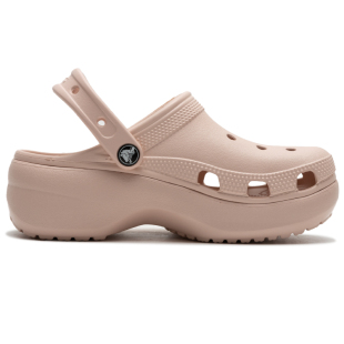 crocs 潮鞋 云朵洞洞鞋 粉色運(yùn)動(dòng)涼拖沙灘鞋 女夏款 卡駱馳