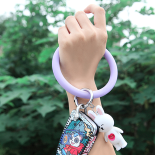 汽車鑰匙扣女手環(huán)高檔防丟掛件掛手腕鑰匙鏈圈環(huán)手鐲式 創(chuàng)意 個性