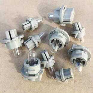 帶座T5 T6.5儀表燈泡插泡汽貨車儀表工作臺(tái)小燈泡12V24伏儀表燈泡