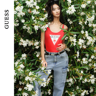 女直筒大碼 GUESS 顯瘦寬松牛仔褲 李孝利同款