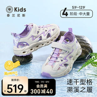 戶外運動鞋 泰蘭尼斯kids兒童涼鞋 縷空透氣溯溪鞋 新款 沙灘玩水 夏季