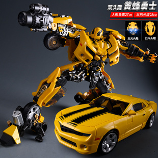 兒童大黃蜂變形玩具合金正版 金剛擎天汽車柱機器人大力神手辦模型