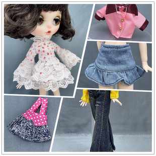 服裝 OB24牛仔褲 子裙子 Blythe小布娃娃上衣褲