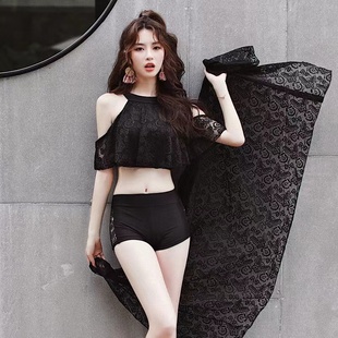 2025仙氣游泳衣女分體比基尼BIKINI三件套韓國性感仙氣溫泉永裝 女
