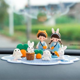 車內飾品擺件高級感可愛車上裝 飾品中控臺車飾汽車內飾情侶車載女