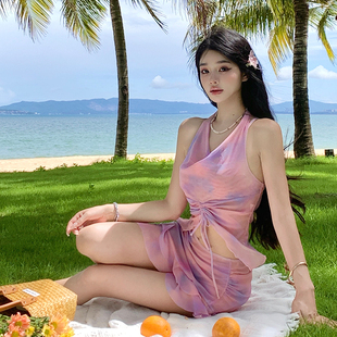 泳衣女款 性感絕美分體三件套海邊度假比基尼泡溫泉辣妹 2024年新款