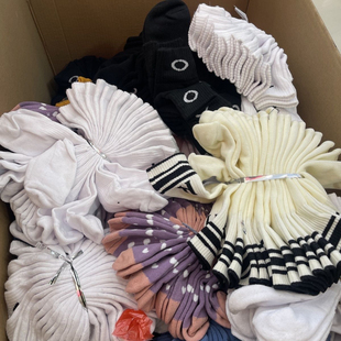 隨機發貨中筒棉襪男襪便宜女襪夏季 20雙特價 瑕疵襪外貿單清倉促銷