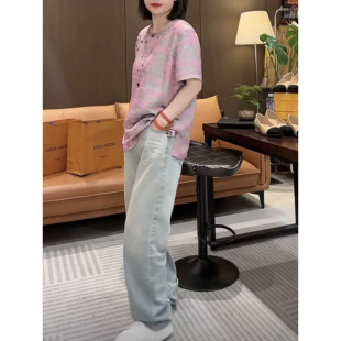 寬松短袖 清倉撿漏 國風大碼 新中式 T恤女上衣潮 買手店專柜外貿女裝
