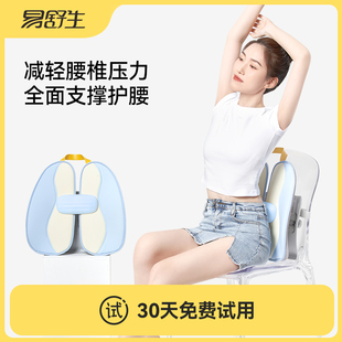 易舒生D8人體工學(xué)靠墊辦公室腰靠靠墊座椅腰墊護(hù)腰久坐汽車靠背墊