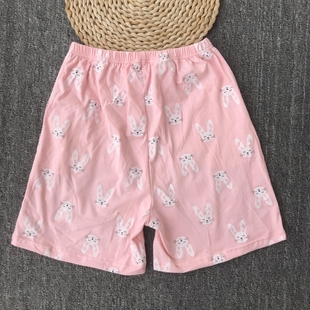 小孩子夏季 女童褲 純棉舒適大童睡褲 兒童家居褲 寬松口袋小童 子短褲