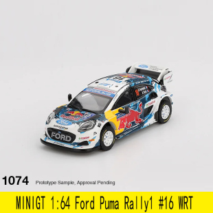 1074 合金汽車模型 2024 WRT Rally1 Puma 福特 MINIGT