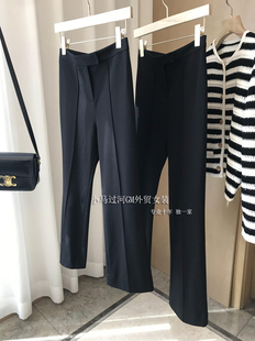 喇叭褲 長款 女 清倉早春時髦休閑九分 品牌折扣專柜商場外貿(mào)女裝