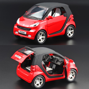 兒童玩具車 奔馳smart合金小汽車男孩玩具汽車模型寶寶慣性回力車