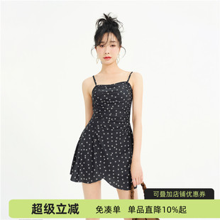 蘇拉娜公主分體泳衣女保守顯瘦遮肚裙式 小清新INS風泡溫泉游泳衣