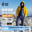 8559 羽絨褲 黑冰極光200蓬松700 鵝絨男女戶外登山徒步輕量冬季