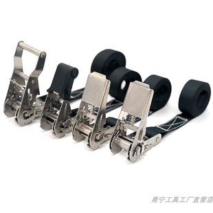 甬寧小型304316不銹鋼棘輪緊繩器捆綁帶汽車用拉緊器收緊器直銷