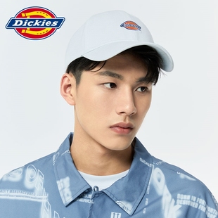 Dickieslogo徽章繡花棒球帽 可調節休閑鴨舌帽DK008220 男女同款