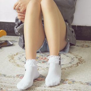 原宿日系蕾絲花邊短襪lolita軟妹薄款 襪子棉襪森女公主襪女仆襪