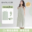 三利浴巾女夏可穿可裹大人浴袍2025新款 浴裙比純棉家用吸水三件套