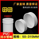PVC管帽堵頭排水管堵蓋管蓋子悶頭管堵5075110160200管子連接外插