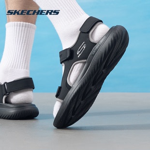 時尚 Skechers斯凱奇男鞋 透氣輕便休閑鞋 夏季 潮流運動涼 沙灘涼鞋