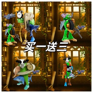 2025新款 飾玩具木棍人神獸動漫模型國外美國 外國山海經手辦桌面裝