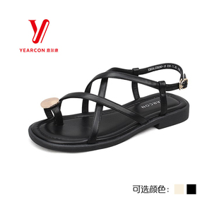 輕柔休閑平底細帶涼鞋 意爾康SSSS夏季 時尚 女鞋 S363AL03809U 新款