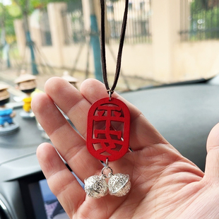一路平安福暴富發(fā)財汽車掛件網(wǎng)紅車內(nèi)掛飾車載后視鏡手工車掛裝 飾